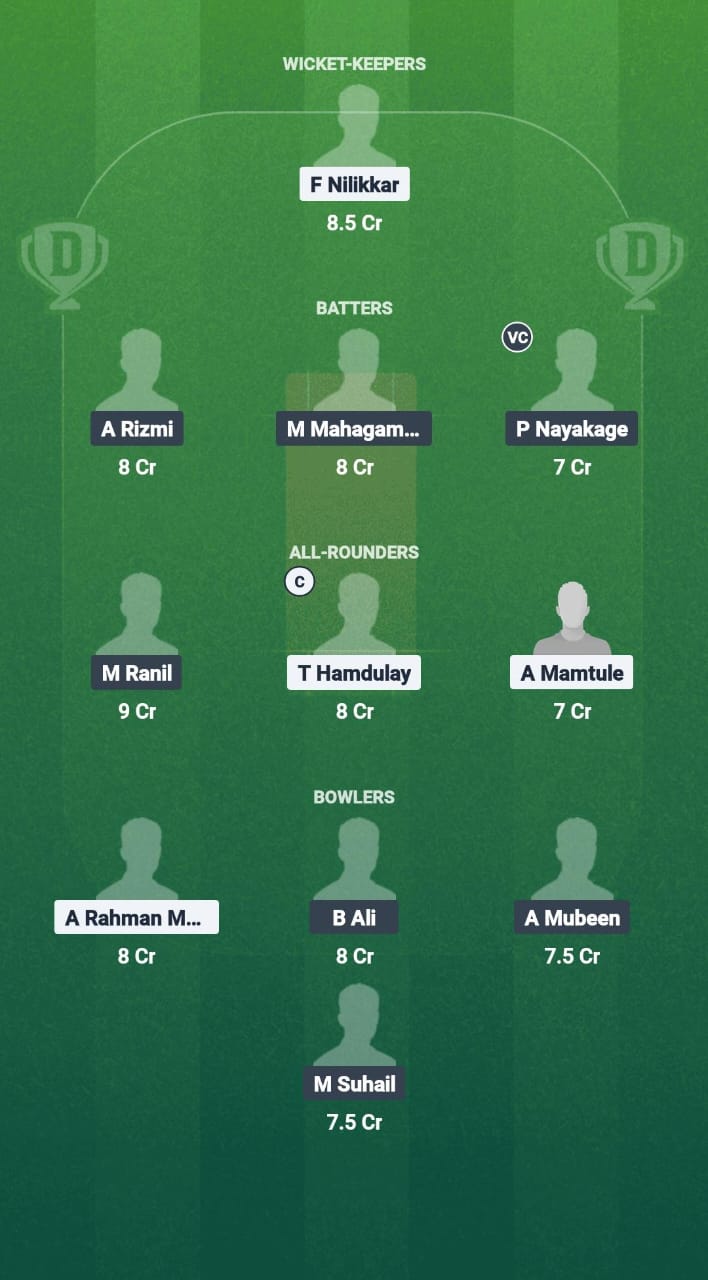ALH vs RL Dream11 Prediction Fantasy Cricket Tips Dream11 Team Kuwait T10 ARS Ramadan Trophy 2025 