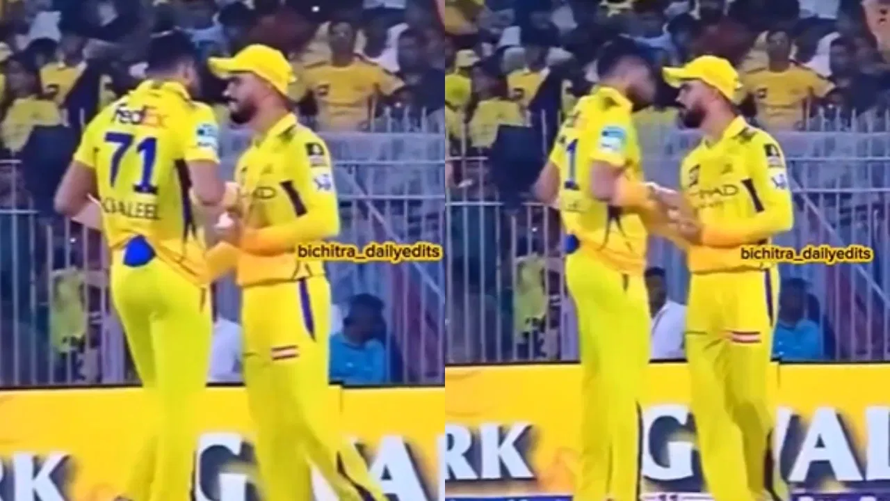 CSK's Ruturaj Gaikwad and Khaleel Ahmed
