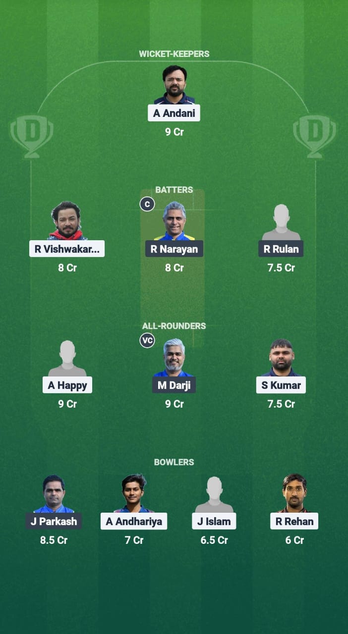 GOR vs GAM Dream11 Prediction Fantasy Cricket Tips Dream11 Team ECS T10 Santarem Premier 2025 