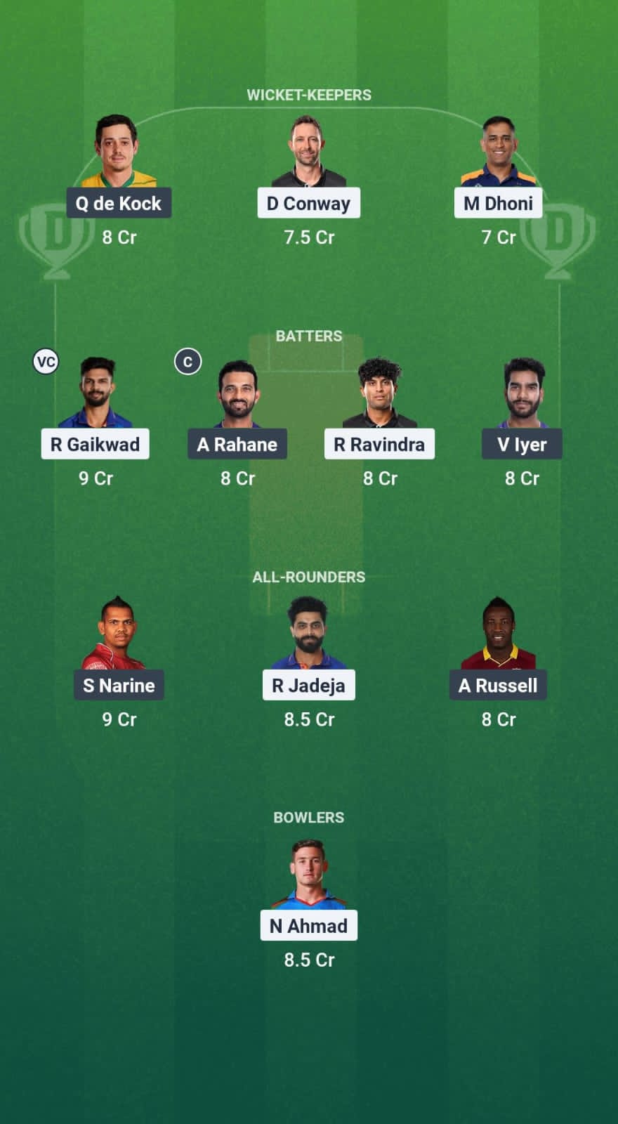 CSK vs KKR Dream11 Prediction Fantasy Cricket Tips Dream11 Team IPL 2025 