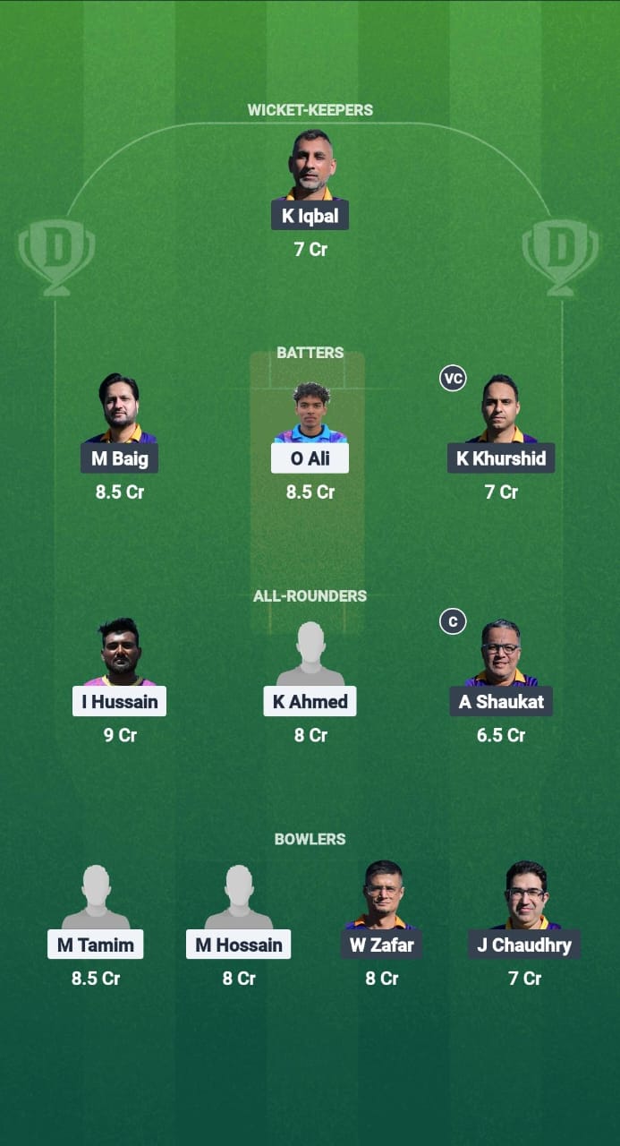 GEF vs SNS Dream11 Prediction Fantasy Cricket Tips Dream11 Team ECS T10 Madrid 2025 