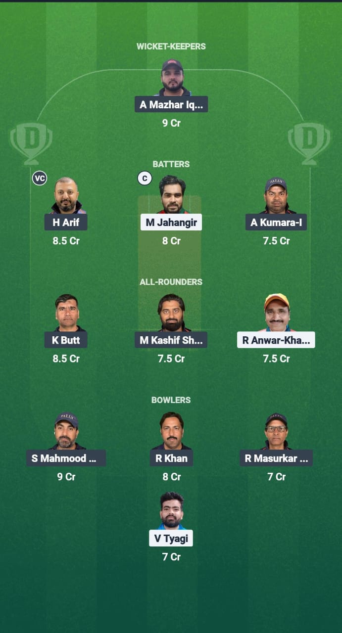 GGL vs TRN Dream11 Prediction Fantasy Cricket Tips Dream11 Team Kuwait T10 Challengers League 2025 