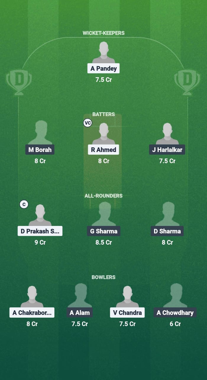 GUG vs GTC Dream11 Prediction Fantasy Cricket Tips Dream11 Team Guwahati T20 Spring League 2025 