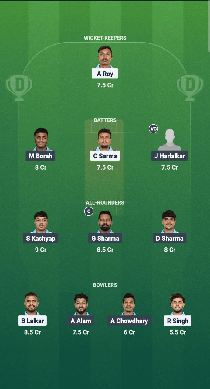 NBC vs GTC Dream11 Prediction Fantasy Cricket Tips Dream11 Team Guwahati T20 Spring League 2025 