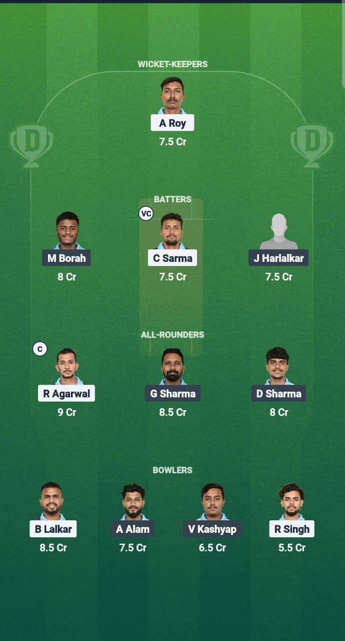 NBC vs GTC Dream11 Prediction Fantasy Cricket Tips Dream11 Team Guwahati T20 Spring League 2025 