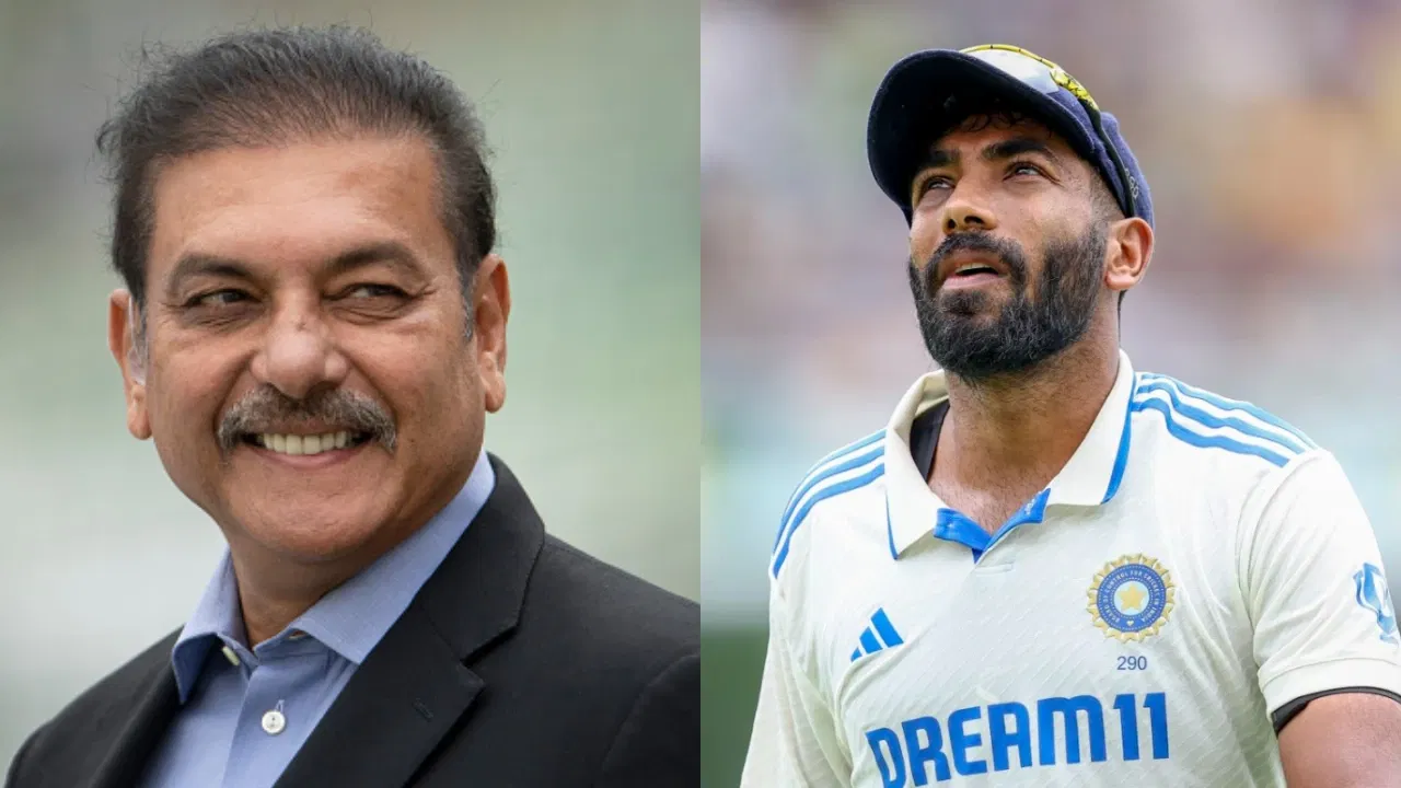 Ravi Shastri and Jasprit Bumrah