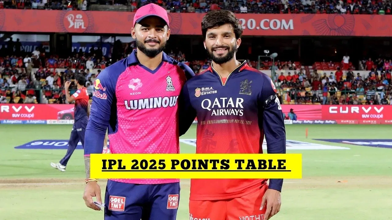IPL 2025 IPL Points Table After RCB VS RR