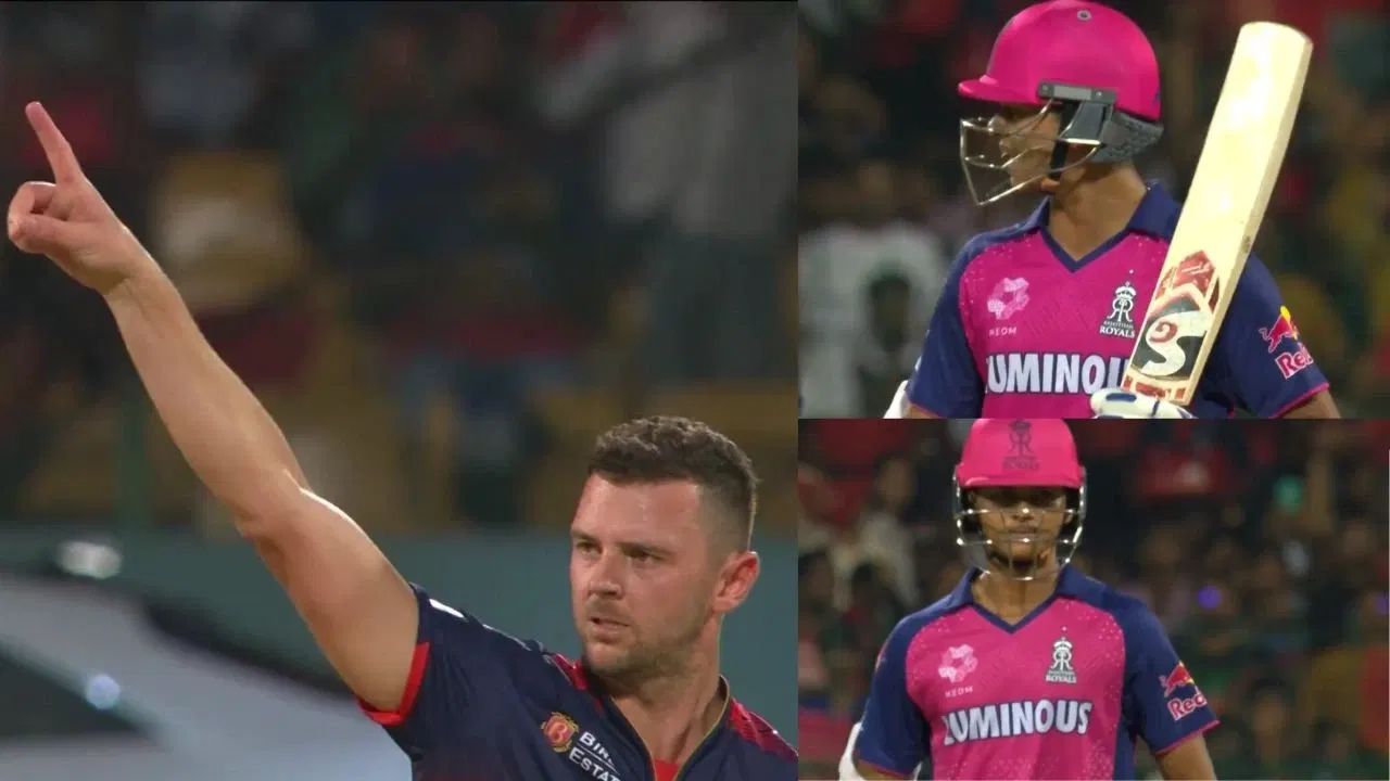 Yashasvi Jaiswal Reaction To Josh Hazlewood Send Off