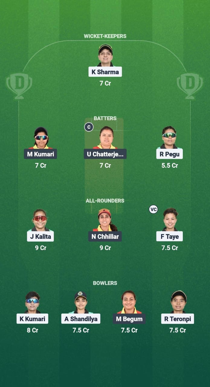 YC-W vs SG-W Dream11 Prediction Fantasy Cricket Tips Dream11 Team Guwahati Women’s T20