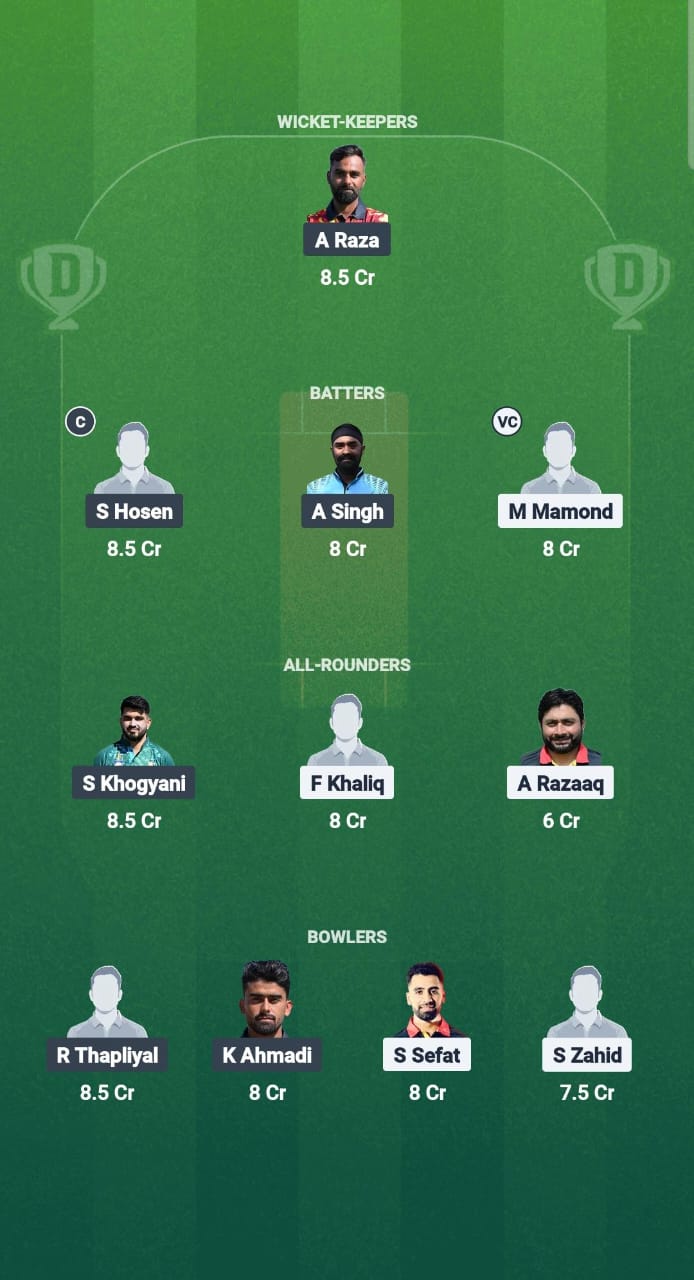 RB vs STRC Dream11 Prediction Fantasy Cricket Tips Dream11 Team ECSN T10 Belgium 2025 
