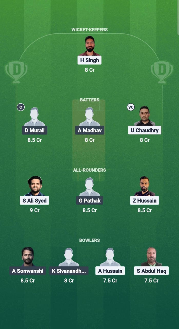 SSD vs HSG Dream11 Prediction Fantasy Cricket Tips Dream11 Team ECS T10 Sweden 2025 