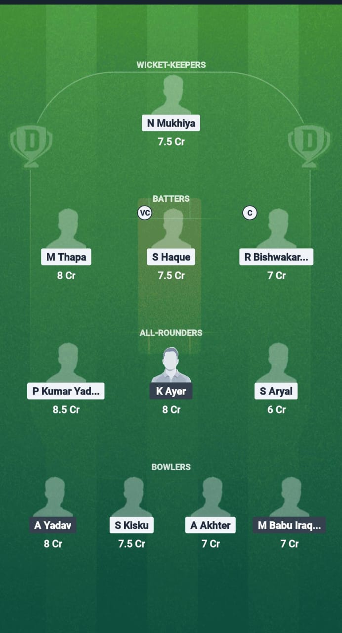 ULH vs AVC Dream11 Prediction Fantasy Cricket Tips Dream11 Team Nepal T10 2025 