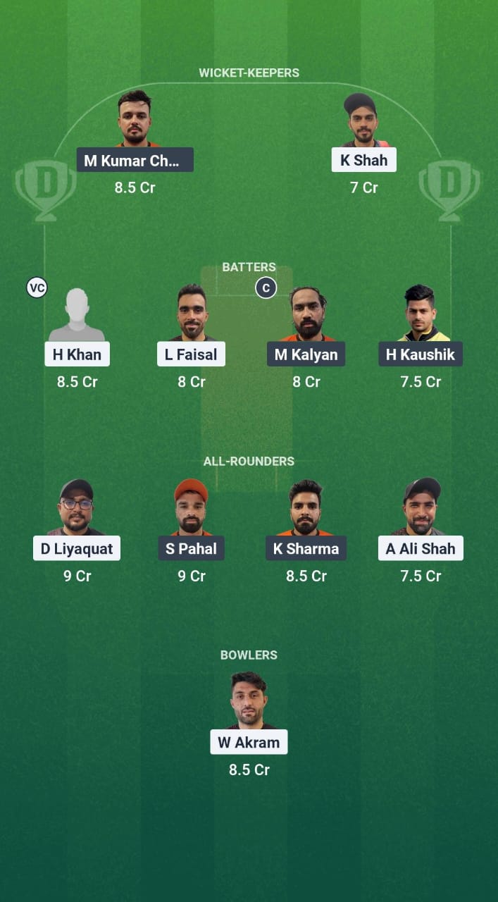 SHA vs FUJ Dream11 Prediction Fantasy Cricket Tips Dream11 Team Emirates D10 2025 