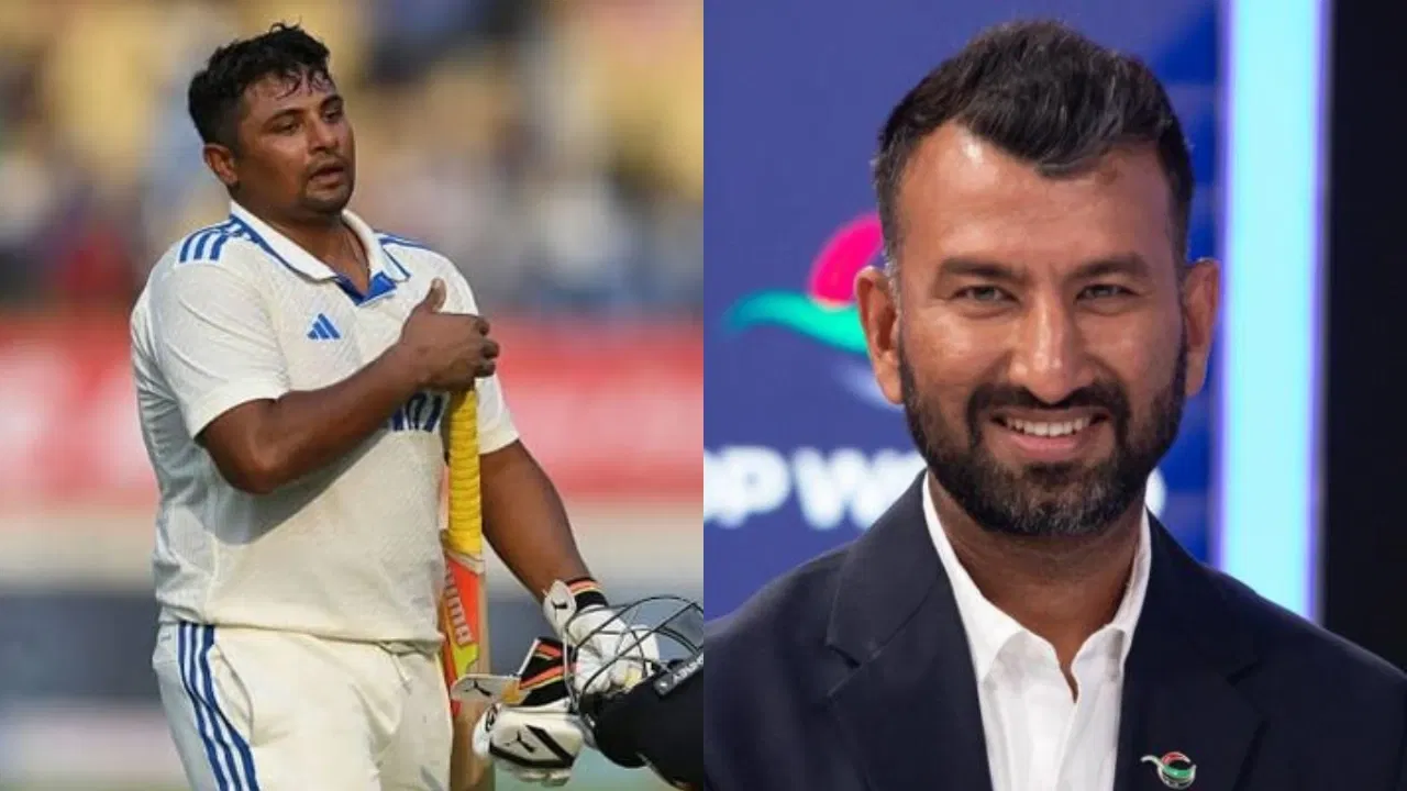 Sarfaraz Khan and Cheteshwar Pujara