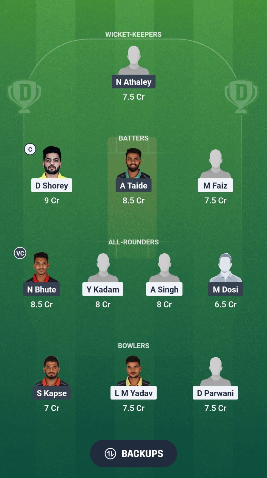 PAS vs BHR Dream11 Prediction Fantasy Cricket Tips Dream11 Team Vidarbha Pro T20 League