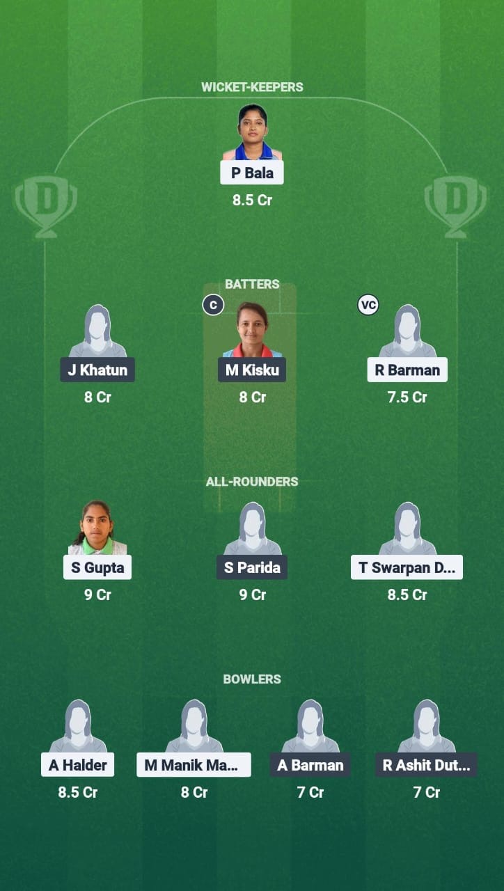 SSS-W vs SSM-W Dream11 Prediction Fantasy Cricket Tips Dream11 Team Bengal Womens Pro T20 League