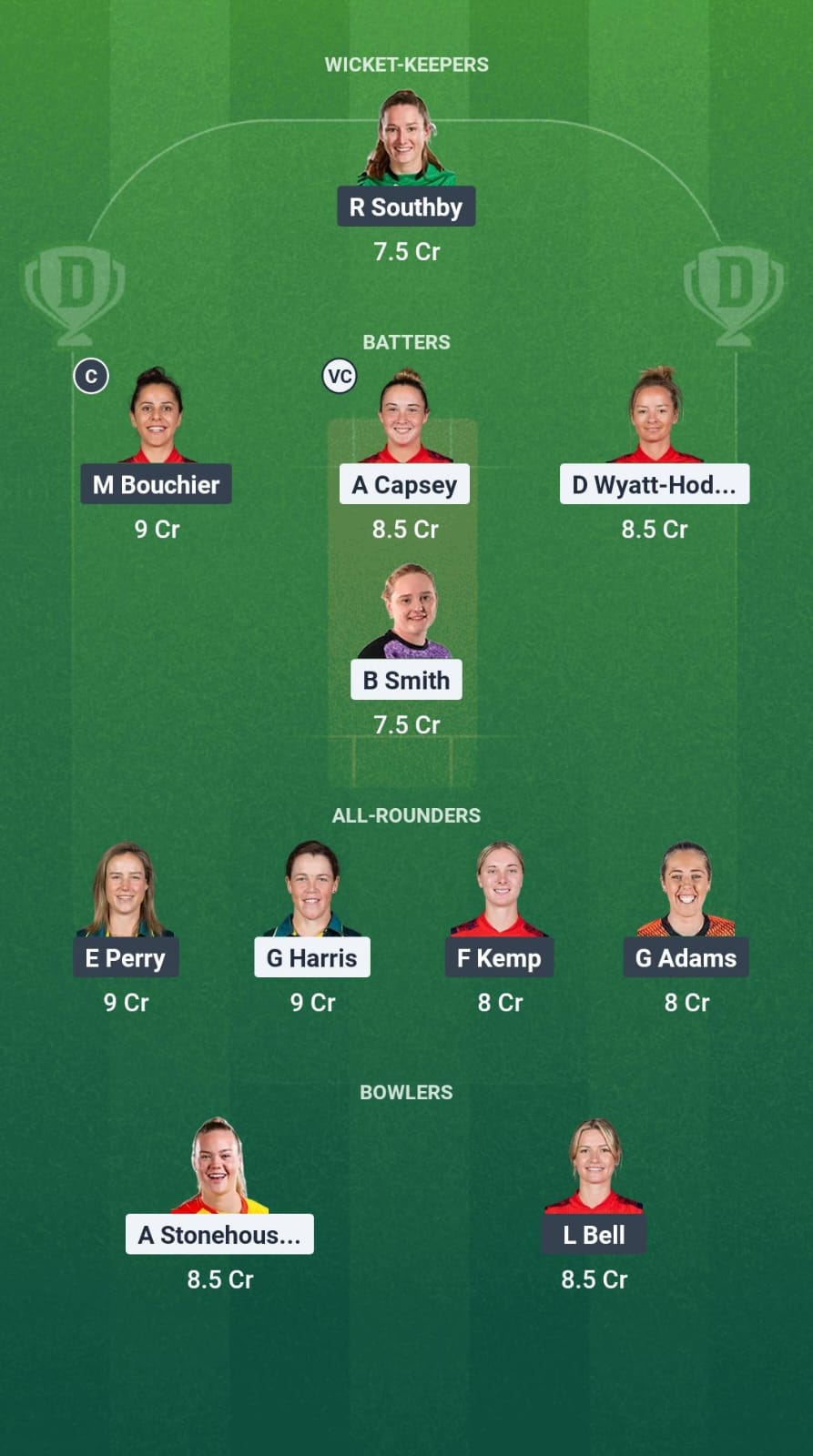 SUR-W vs HAM-W Dream11 Prediction Fantasy Cricket Tips Dream11 Team English Women's T20 Blast 2025 