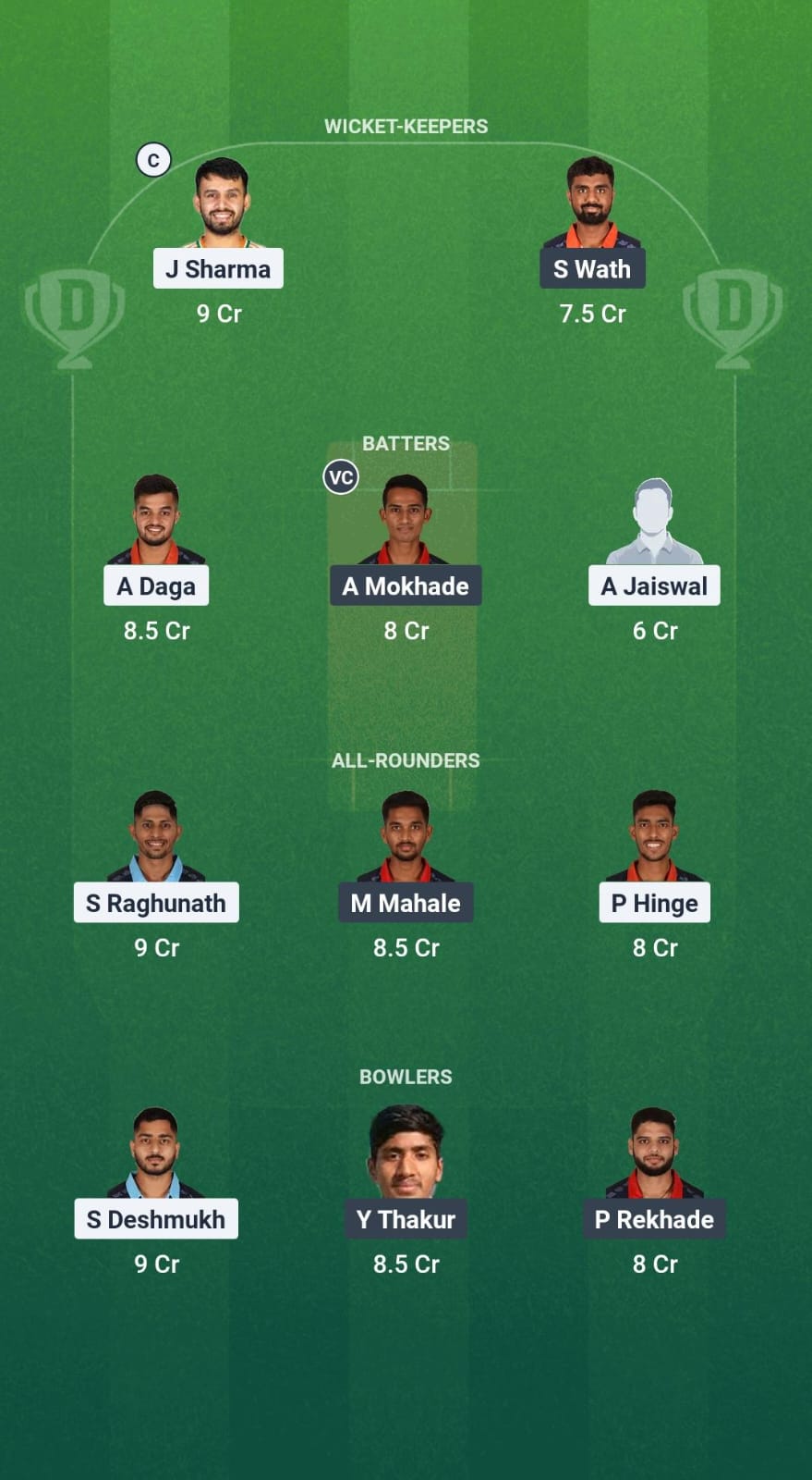 NMB vs NAH Dream11 Prediction Fantasy Cricket Tips Dream11 Team Vidarbha Pro T20 League 2025 