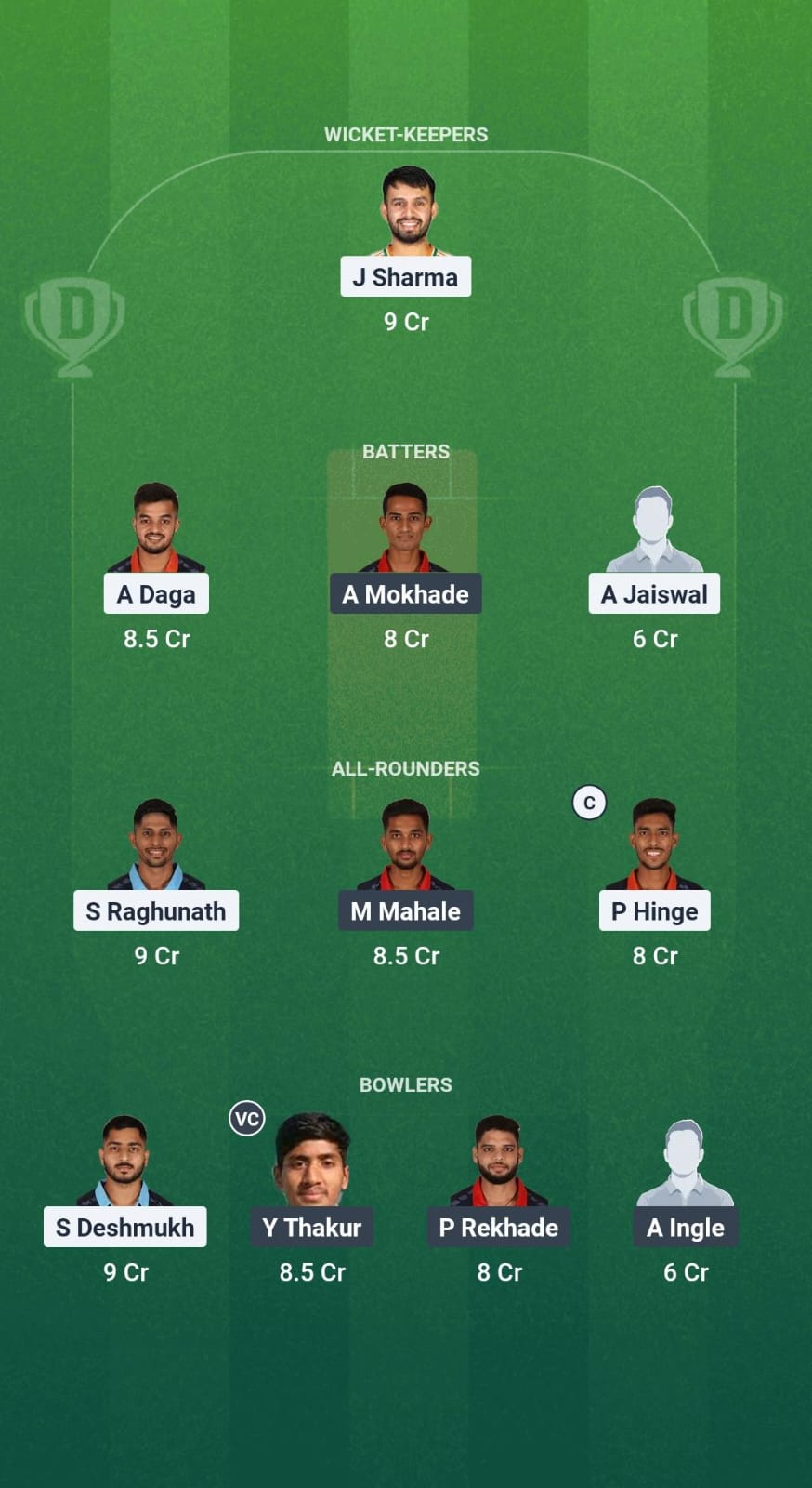 NMB vs NAH Dream11 Prediction Fantasy Cricket Tips Dream11 Team Vidarbha Pro T20 League 2025 