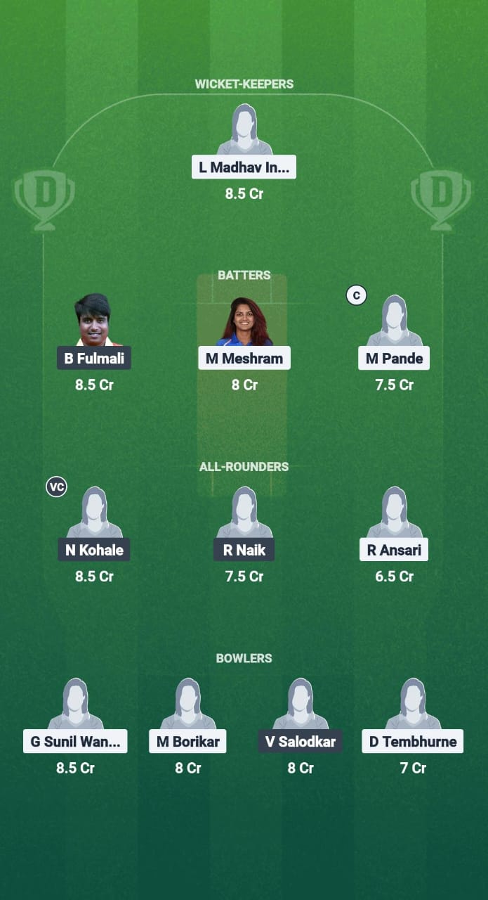 NAT-W vs NMB-W Dream11 Prediction Fantasy Cricket Tips Dream11 Team Vidarbha Women Pro T20 2025 