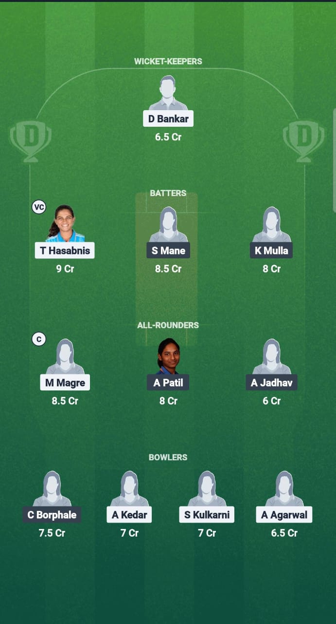 SS-W vs PW-W Dream11 Prediction Fantasy Cricket Tips Dream11 Team Maharashtra Women T20 Premier League 2025 