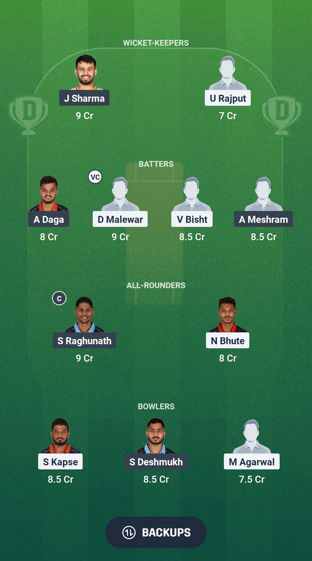 BHR vs NMB Dream11 Prediction Fantasy Cricket Tips Dream11 Team Vidarbha Pro T20 League 2025 