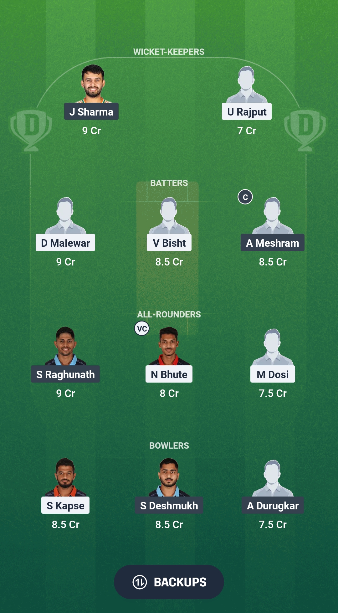 BHR vs NMB Dream11 Prediction Fantasy Cricket Tips Dream11 Team Vidarbha Pro T20 League 2025 