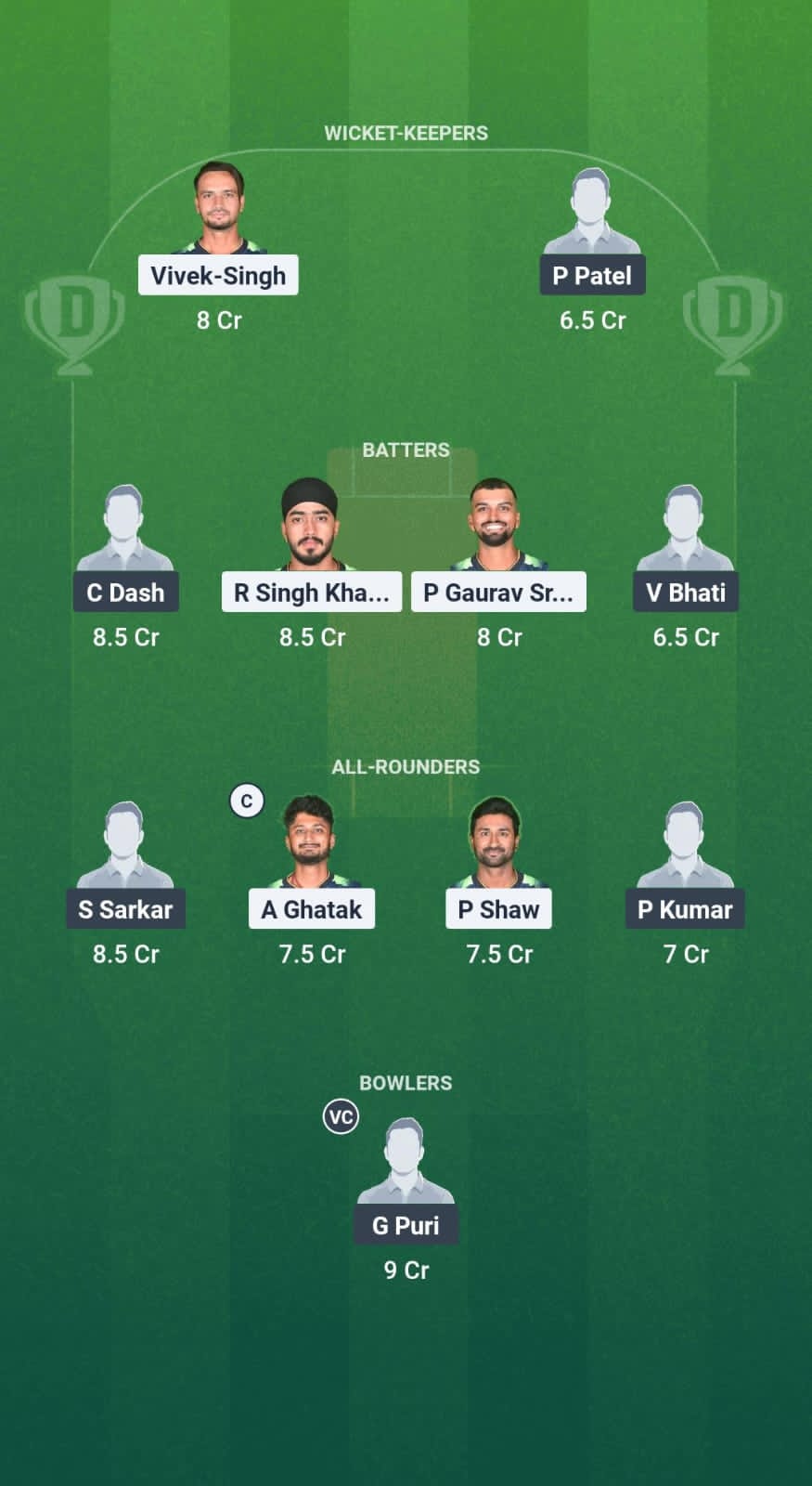 RMW vs HD Dream11 Prediction Fantasy Cricket Tips Dream11 Team Bengal Pro T20 League 2025 