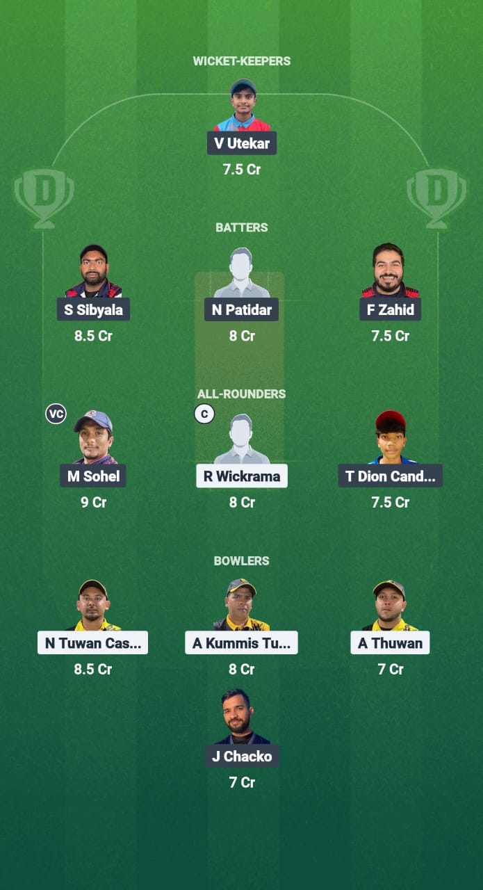 YSS vs TGS Dream11 Prediction Fantasy Cricket Tips Dream11 Team Kuwait T20 Challengers League B 2025 