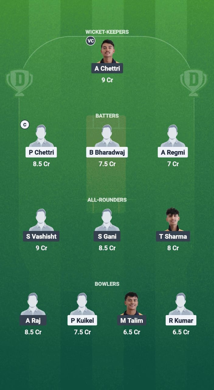 PKY vs ASC Dream11 Prediction Fantasy Cricket Tips Dream11 Team Sikkim T20 League 2025 