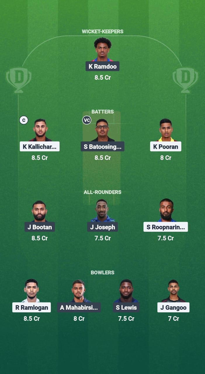 BLD vs SCL Dream11 Prediction Fantasy Cricket Tips Dream11 Team West Indies T10 Trinidad Blast 2025 