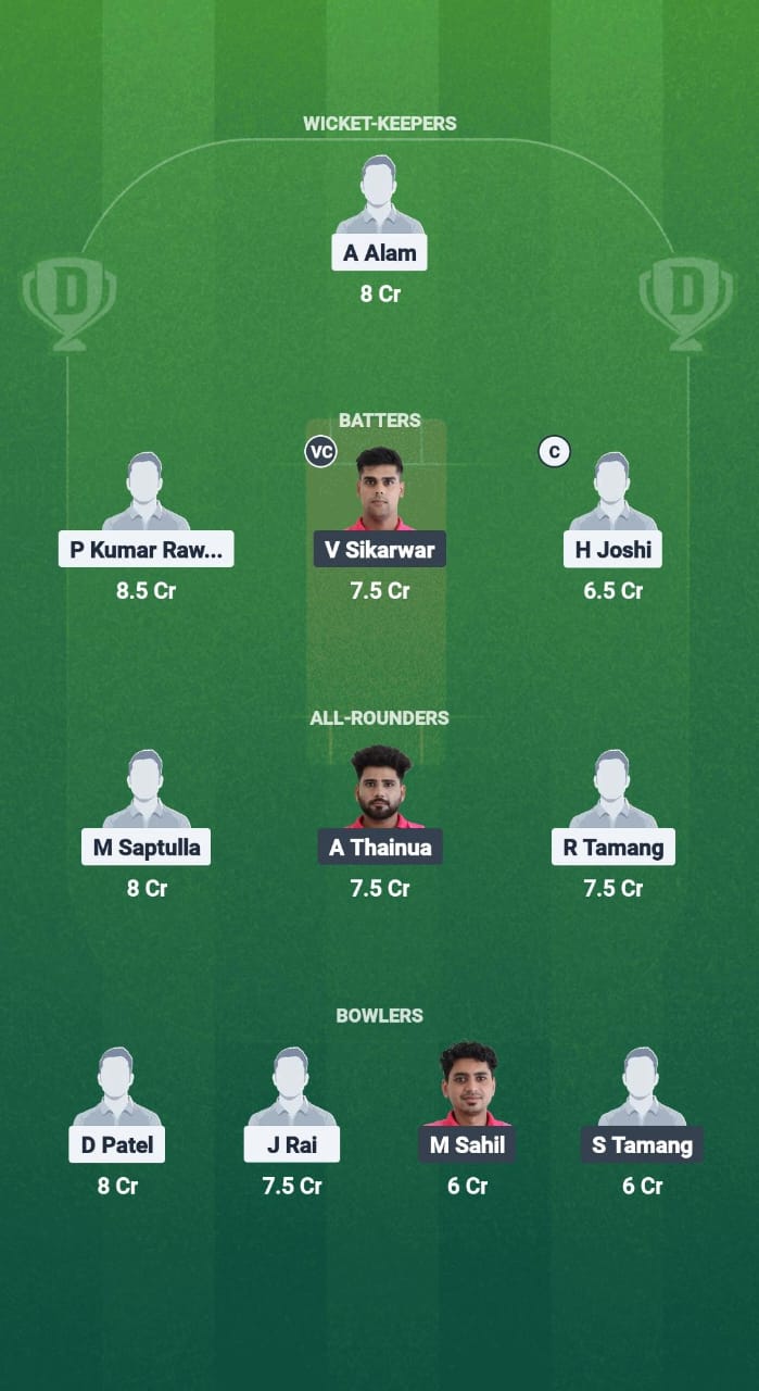 ICC vs ACC Dream11 Prediction Fantasy Cricket Tips Dream11 Team Sikkim T20 League 2025 