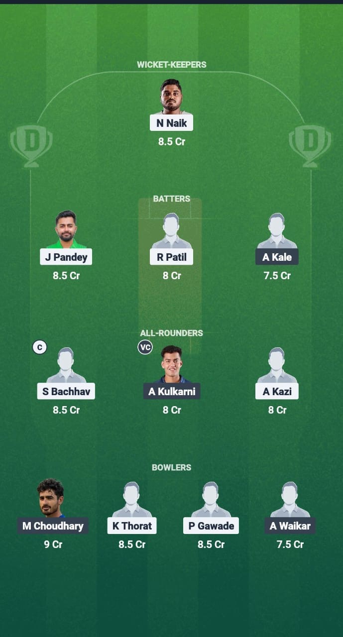 RJ vs ENT Dream11 Prediction Fantasy Cricket Tips Dream11 Team Maharashtra T20 Premier League