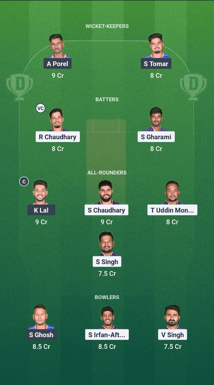 MK vs LSKT Dream11 Prediction Fantasy Cricket Tips Dream11 Team Bengal Pro T20 League