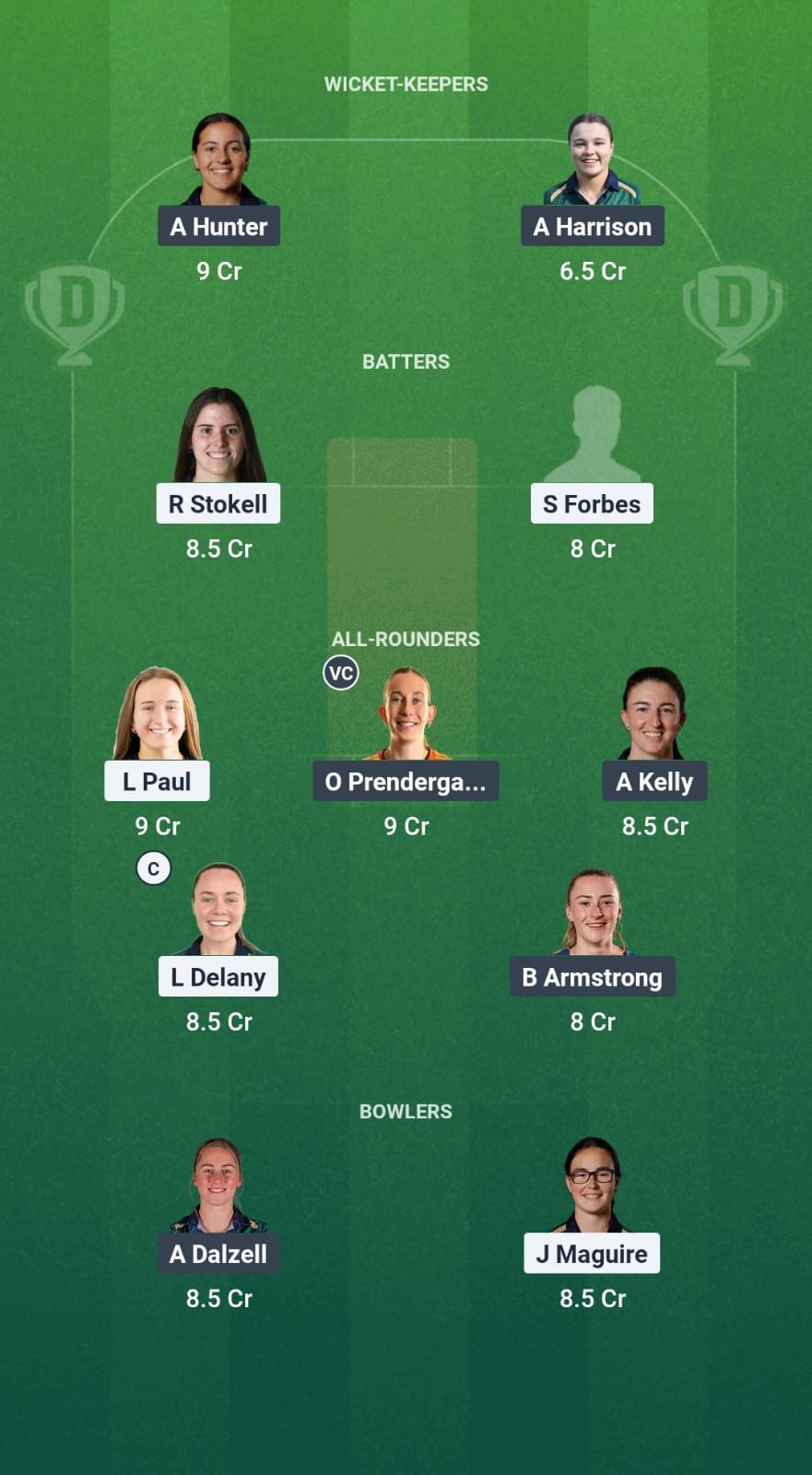 TYP-W vs DG-W Dream11 Prediction Fantasy Cricket Tips Dream11 Team Ireland Womens T20 2025