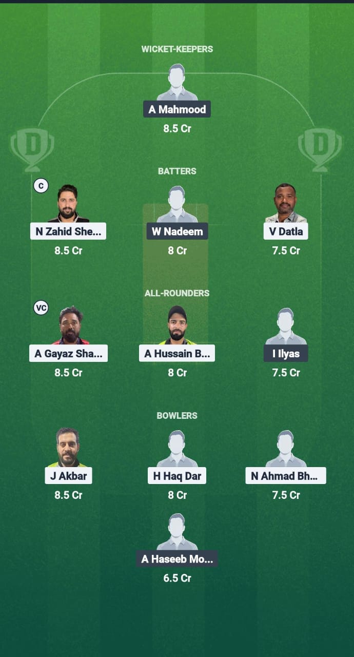 FEK vs GCC Dream11 Prediction Fantasy Cricket Tips Dream11 Team Kuwait T20 Summer League 2025