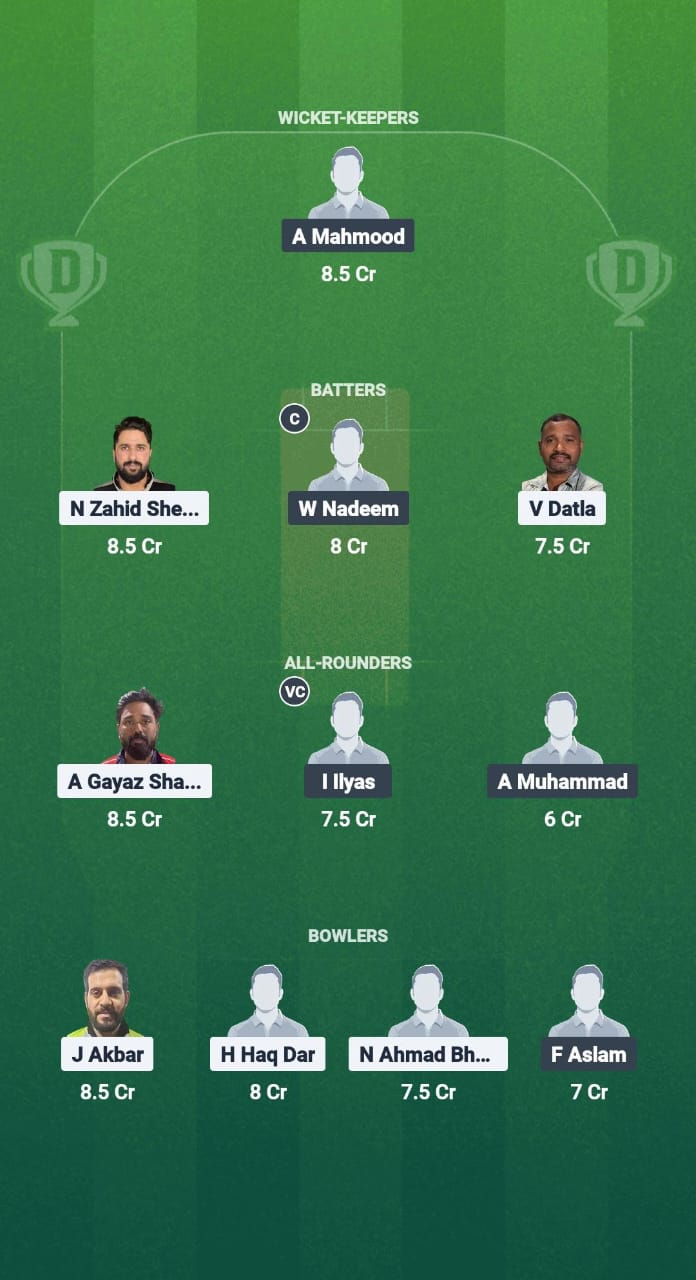 FEK vs GCC Dream11 Prediction Fantasy Cricket Tips Dream11 Team Kuwait T20 Summer League 2025