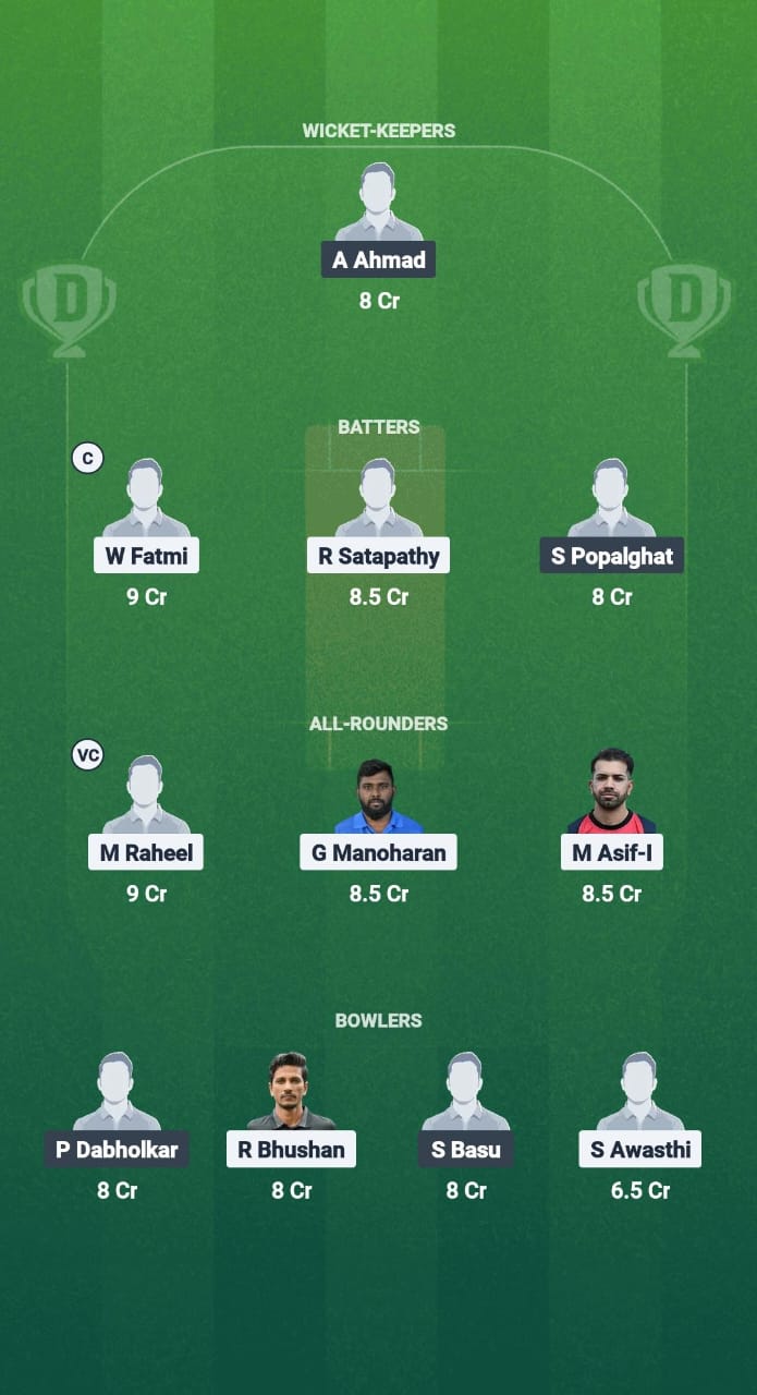 VG vs KCC Dream11 Prediction Fantasy Cricket Tips Dream11 Team ECS T10 Germany 2025