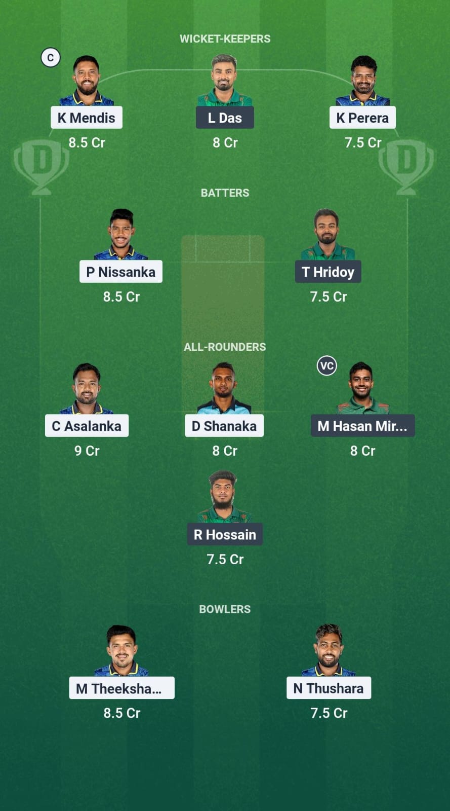 SL vs BAN Dream11 Prediction Fantasy Cricket Tips Dream11 Team Bangladesh Tour of Sri Lanka 2025
