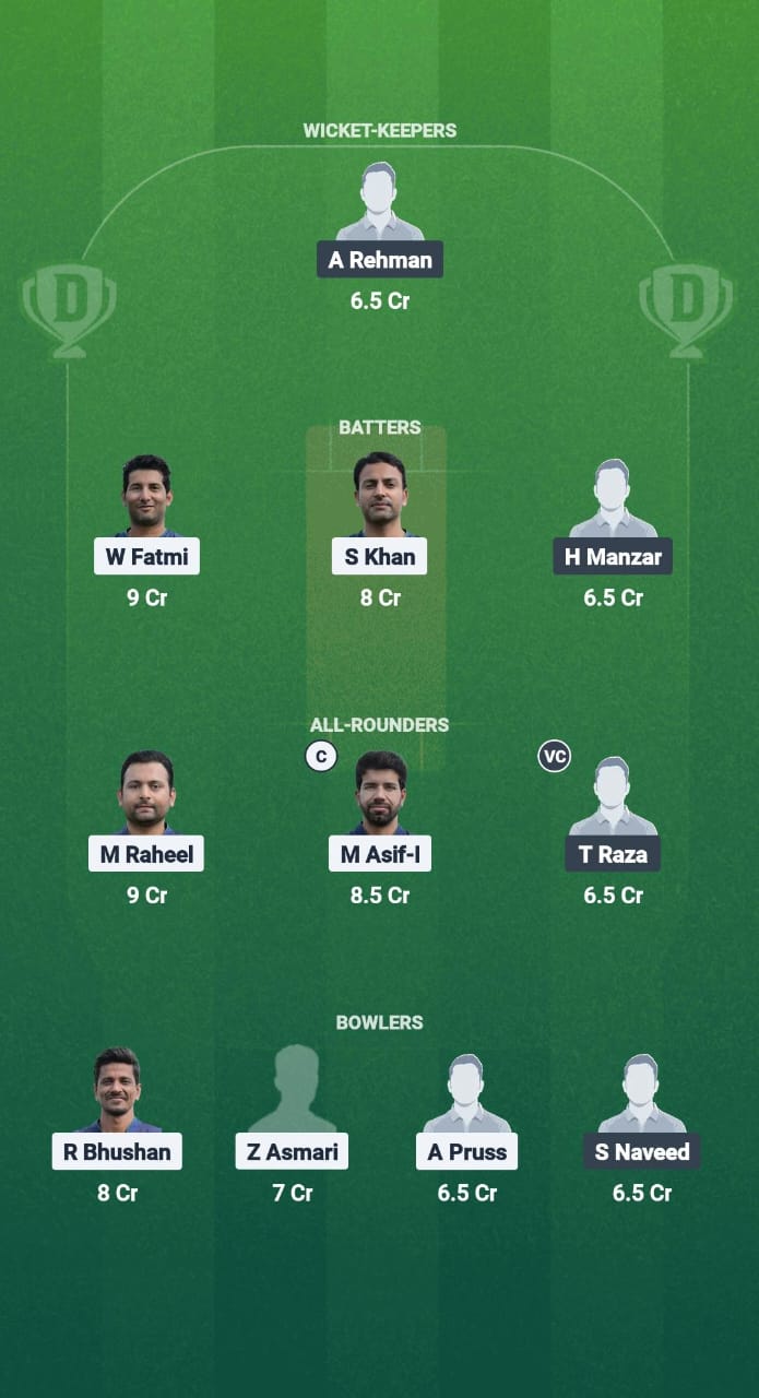 VG vs GCA Dream11 Prediction Fantasy Cricket Tips Dream11 Team ECS T10 Germany 2025