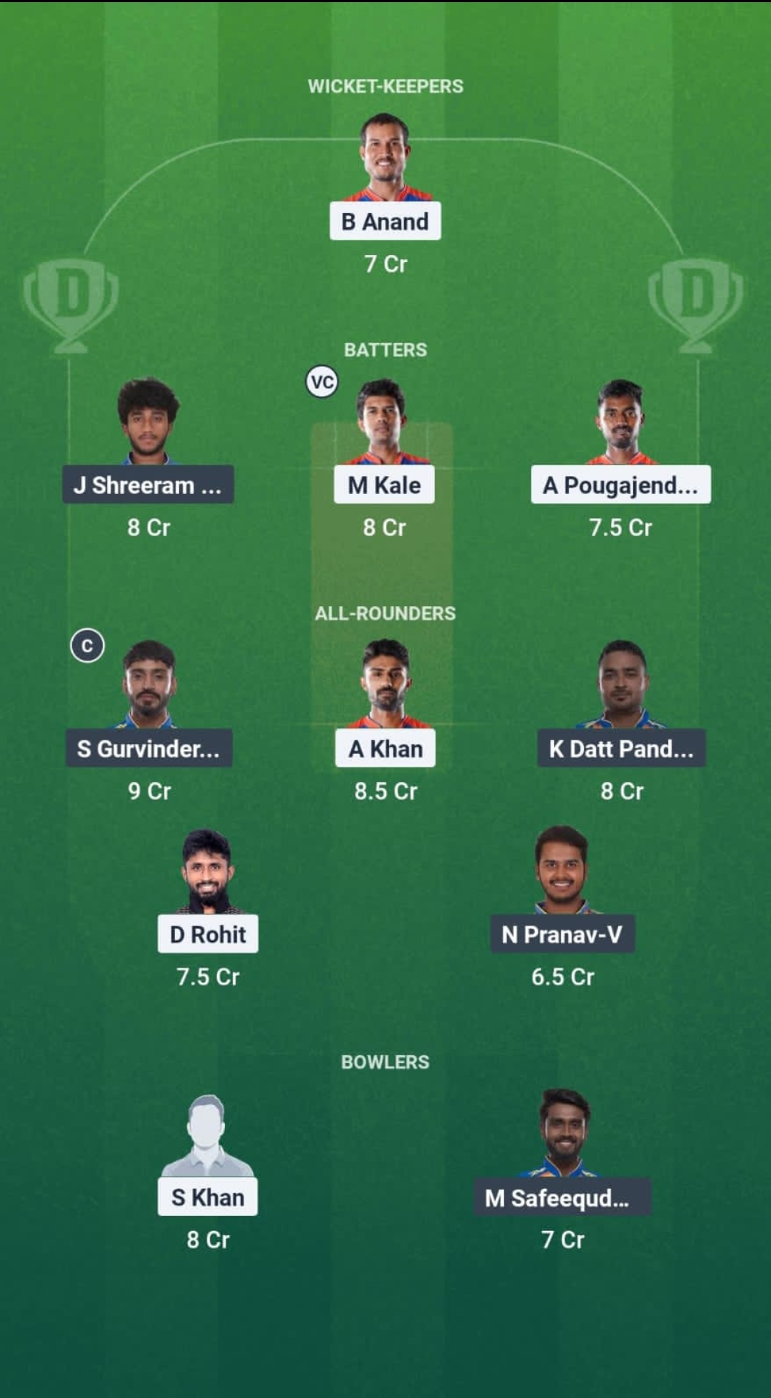OAW vs VMK Dream11 Prediction Fantasy Cricket Tips Dream11 Team Pondicherry T20 League 2025