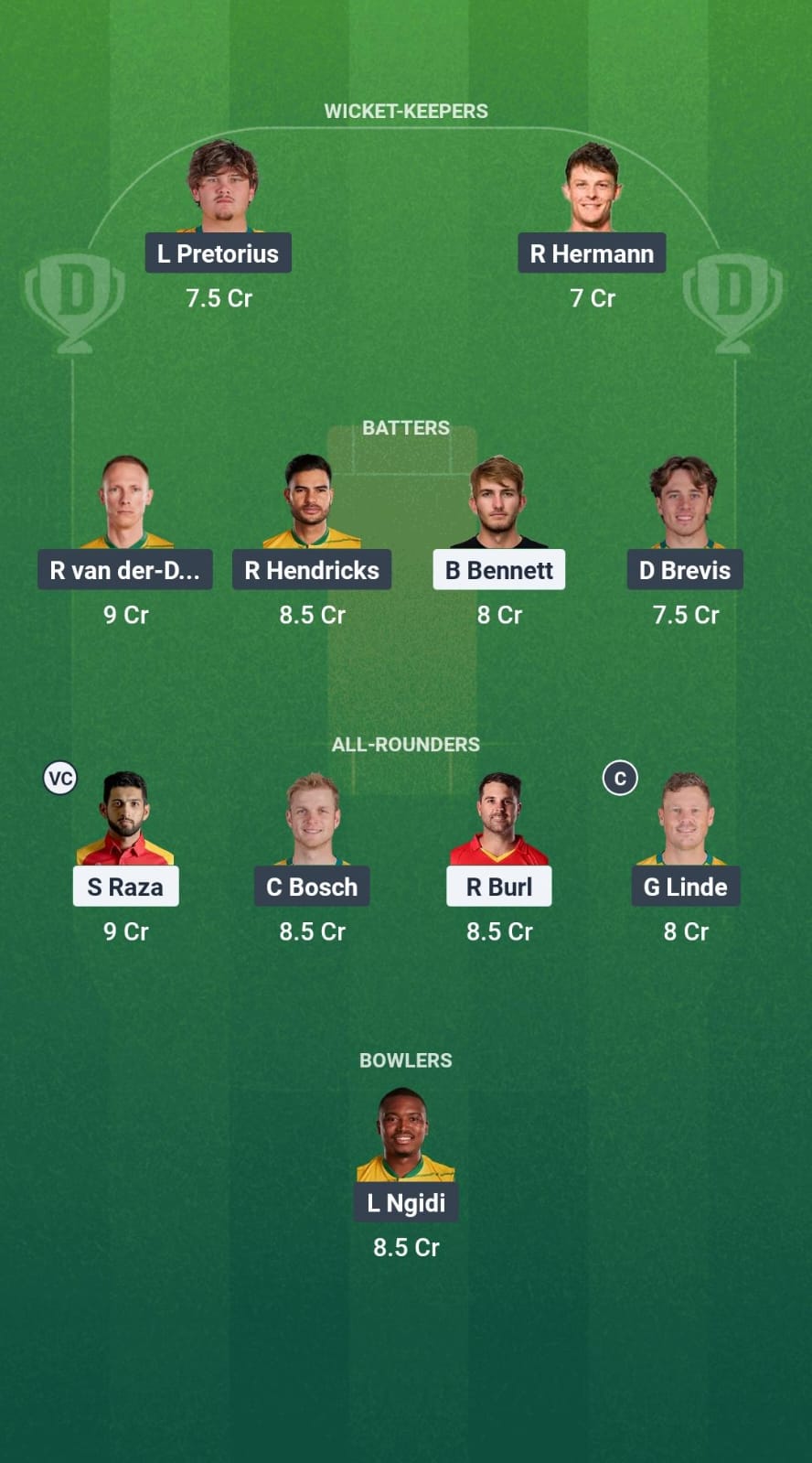 ZIM vs SA Dream11 Prediction Fantasy Cricket Tips Dream11 Team T20I Tri-Series in Zimbabwe 2025