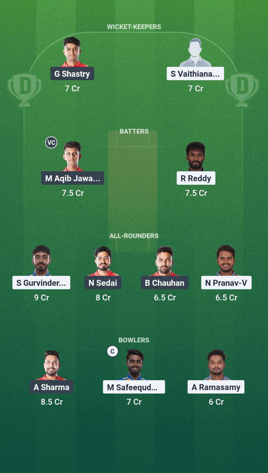 KAK vs OAW Dream11 Prediction Fantasy Cricket Tips Dream11 Team Pondicherry T20 League 2025