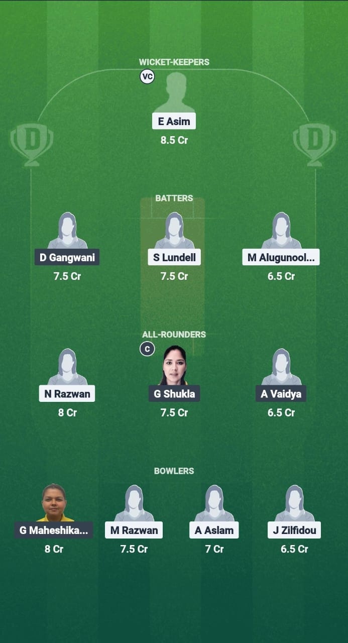 ALZ-W vs DIF-W Dream11 Prediction Fantasy Cricket Tips Dream11 Team ECS-W T10 Sweden 2025