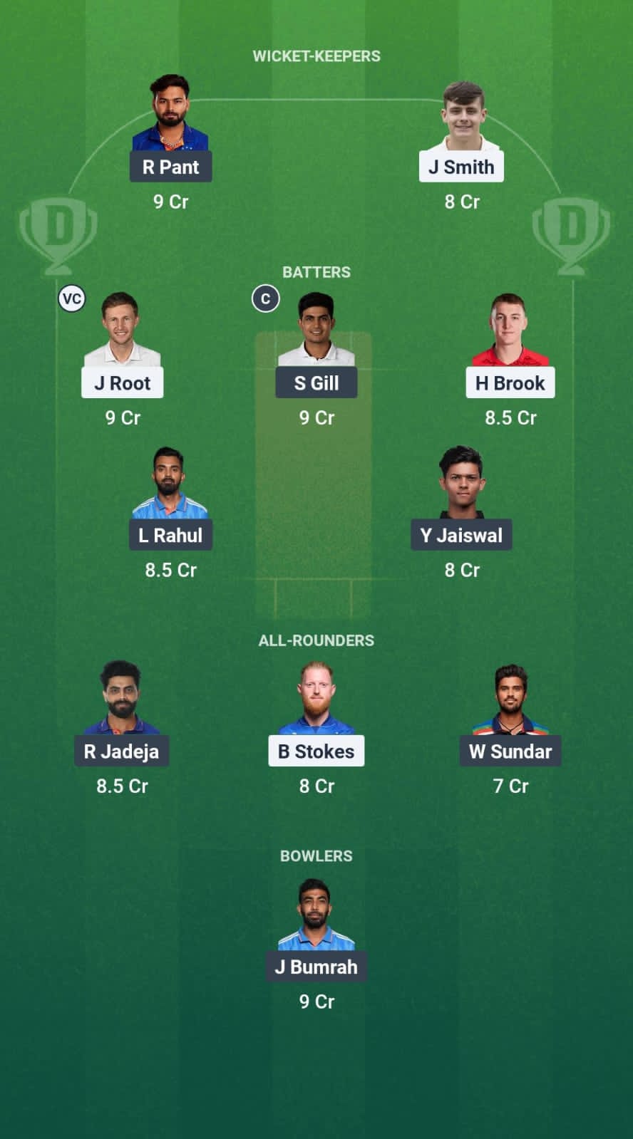 IND vs ENG Dream11 Prediction Fantasy Cricket Tips Dream11 Team India Tour of England 2025