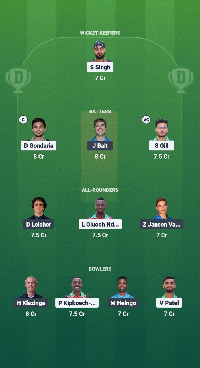 KEN vs NAM-A Dream11 Prediction Fantasy Cricket Tips Dream11 Team Pearl for Africa T20 2025