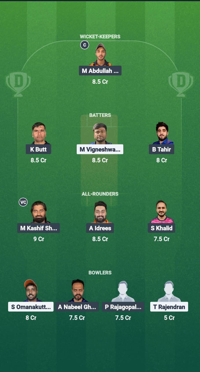 CHK vs TRN Dream11 Prediction Fantasy Cricket Tips Dream11 Team Kuwait T20 Summer League 2025