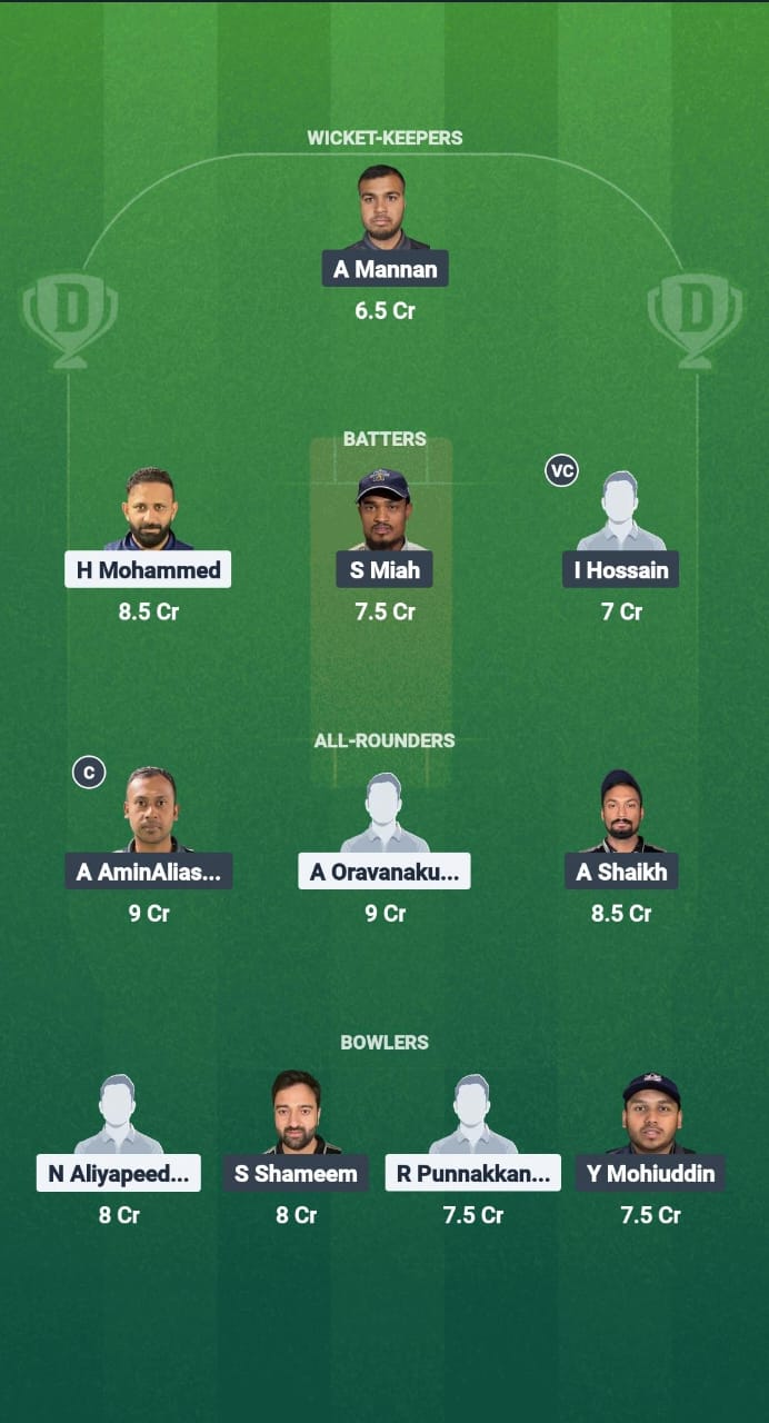 RTZ vs KGC Dream11 Prediction Fantasy Cricket Tips Dream11 Team Kuwait T10 Summer League 2025