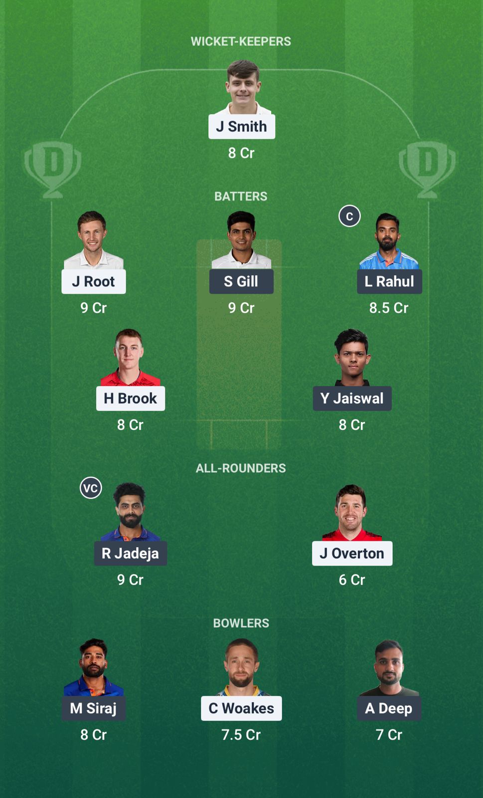 IND vs ENG Dream11 Prediction Fantasy Cricket Tips Dream11 Team India Tour of England 2025