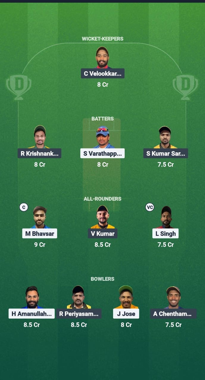 KRM vs AEC Dream11 Prediction Fantasy Cricket Tips Dream11 Team Kuwait T20 Summer League
